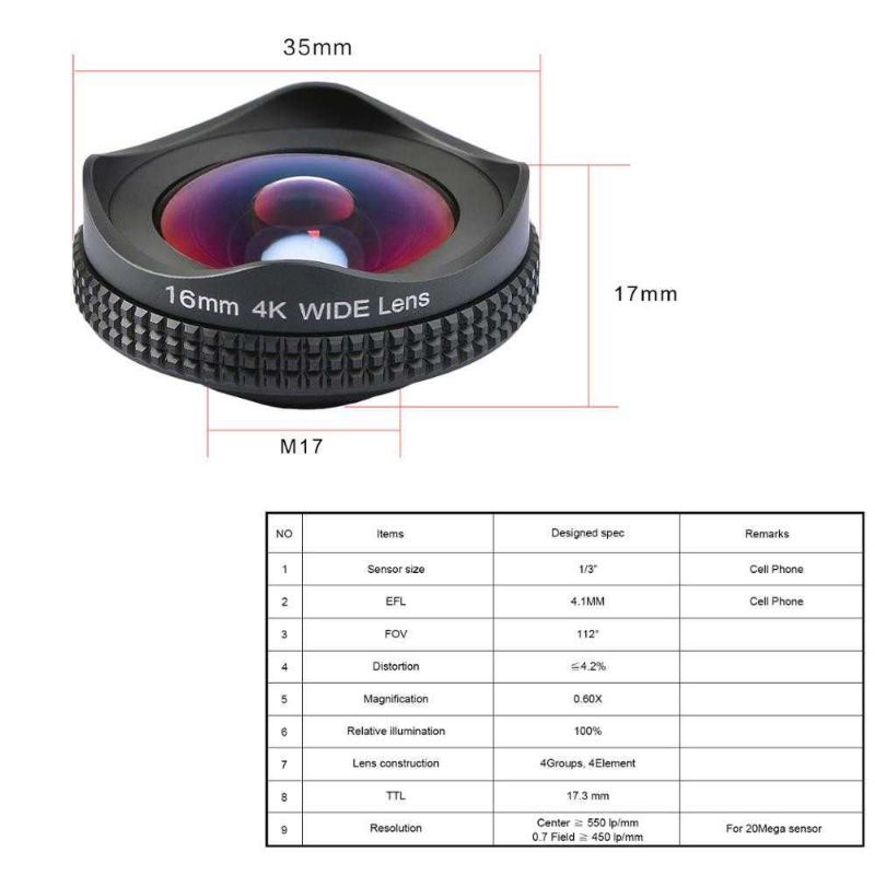 APEXEL Lensa Super Wide Angle 16mm with CPL Lens - APL-16MMH Smartphone