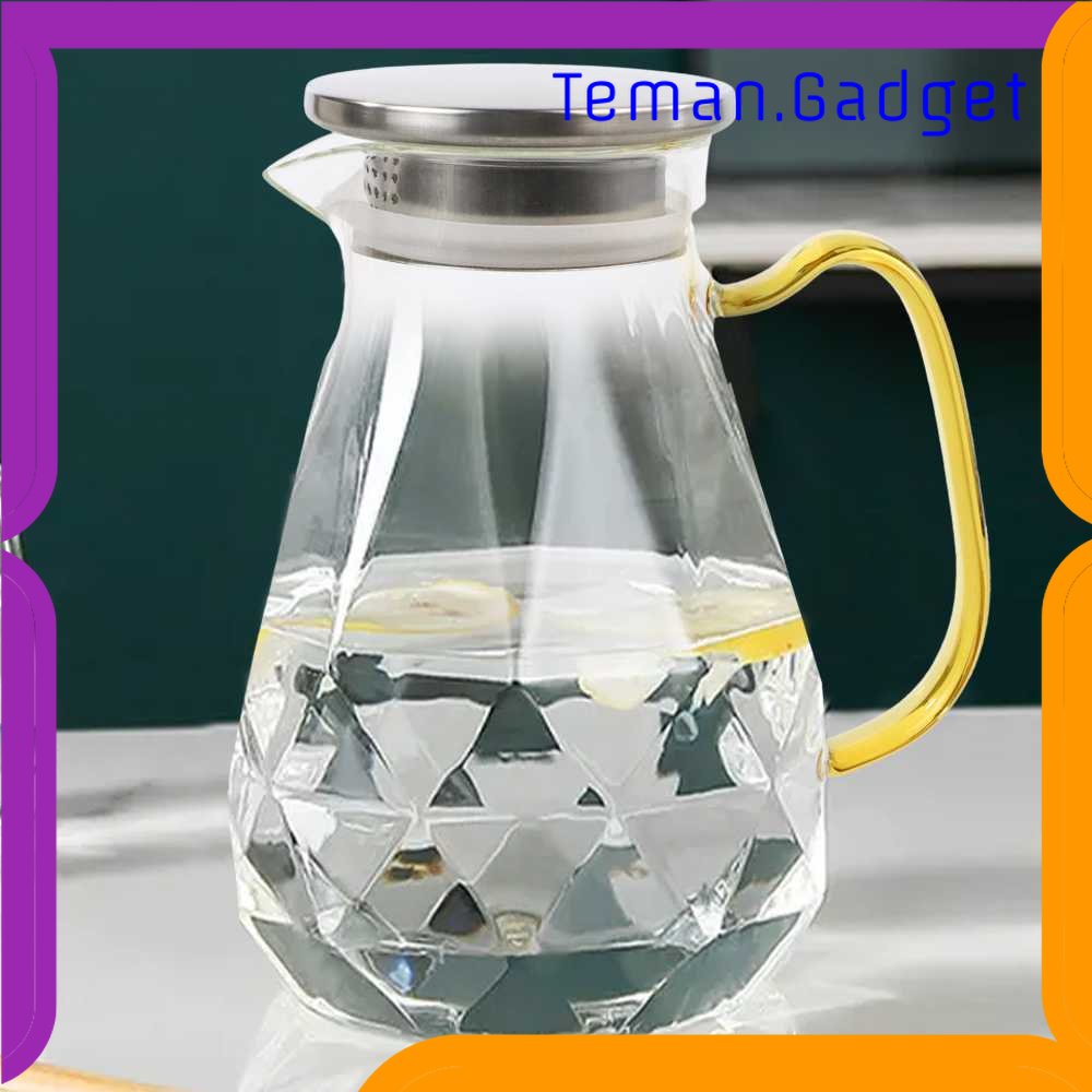 TG - DPR BORREY Teko Pitcher Teh Chinese Teapot Glass 1500ml - BRO-046