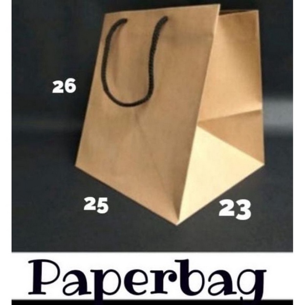 

PAPERBAG NASI BENTO POLOS COKLAT PAPERBAG KADO UK 25X23X27