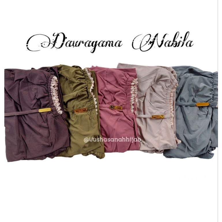 (Ori Dauragama) NABILA •jilbab instan jersey balerina•bergo rempel