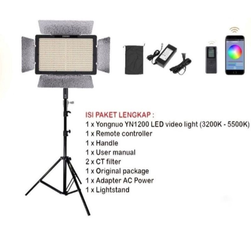 paket lampu led yongnuo YN-1200