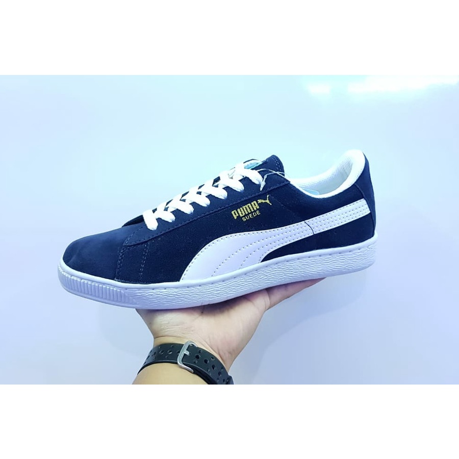 SEPATU SNEAKERS PUM4 SUEDE IMPORT VIETNAM NAVY BIRU SNEAKERS CASUAL KERJA KULIAH HITAM SEKOLAH MURAH KADO HADIAH NYAMAN DI PAKAI