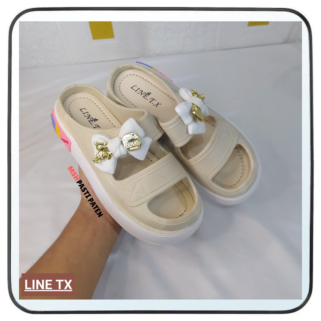 LINE TX 029 Sepatu Sandal Wanita Terbaru Sandal Jelly Import Wanita Sandal Korea