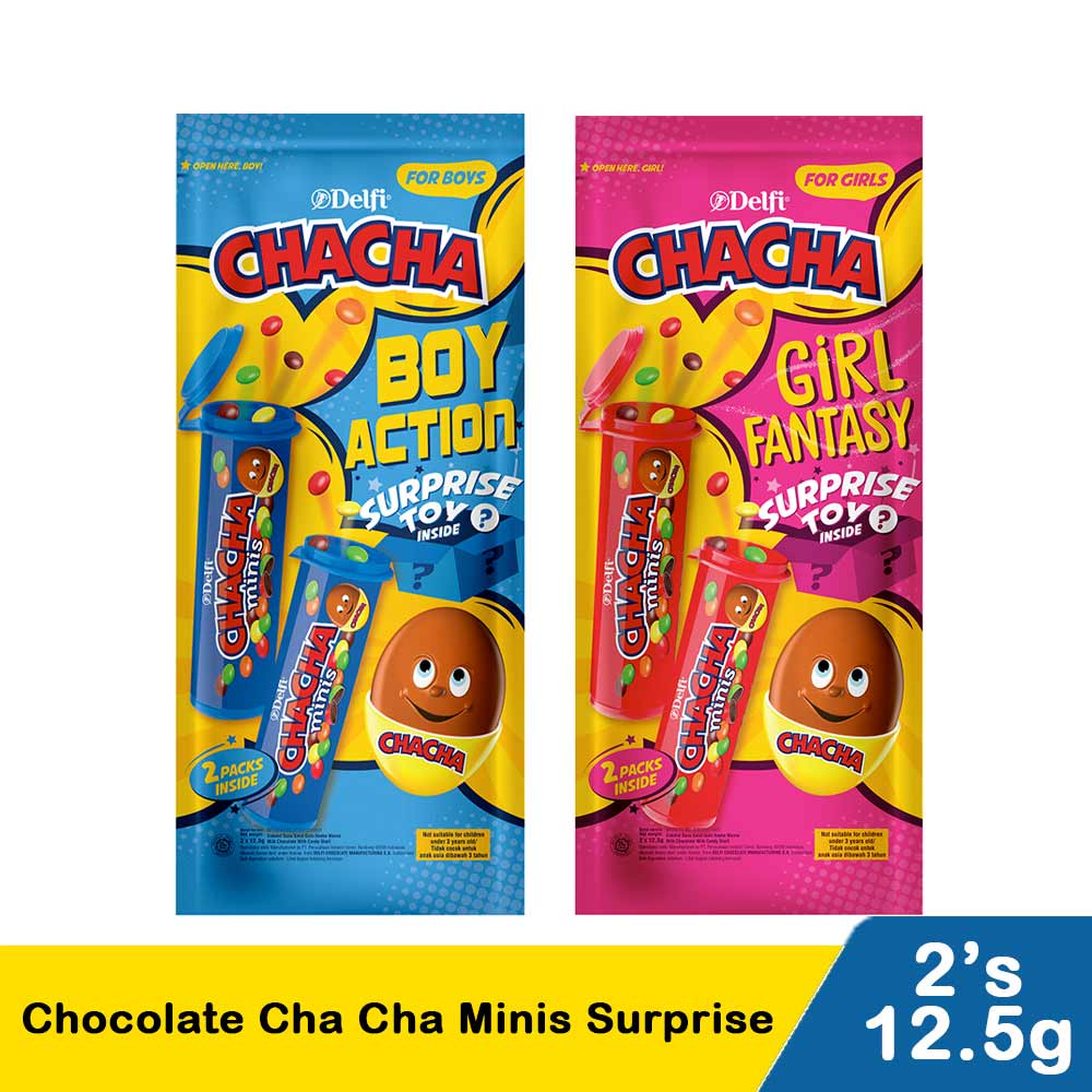 

Delfi Chocolate Cha Cha Minis Surprise 2X12.5G