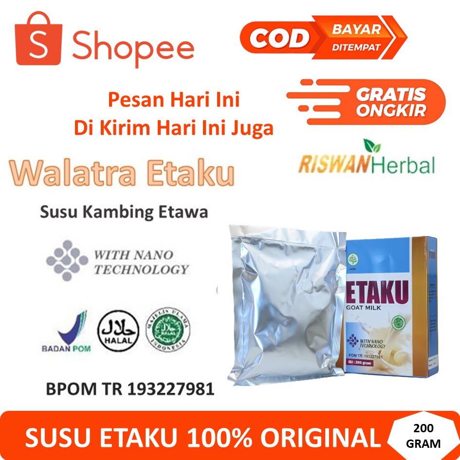 

Susu Kambing Etawa Bubuk Walatra Etaku Asli 100% Original Halal MUI Dan BPOM