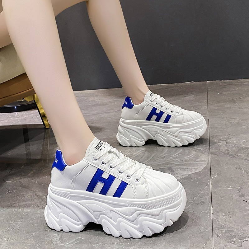 Sepatu Putih Perempuan Tali Korean Style Sneakers Cewek Kasual Sport Shoes Perempuan Import SP-242