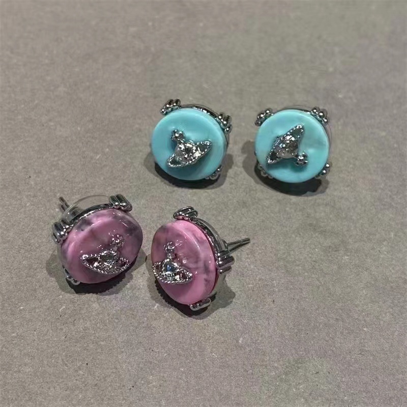 [Mang Star Galaxy Series] Mang Star Planet Anting Aksesoris Retro Punk Kepribadian Temperamen