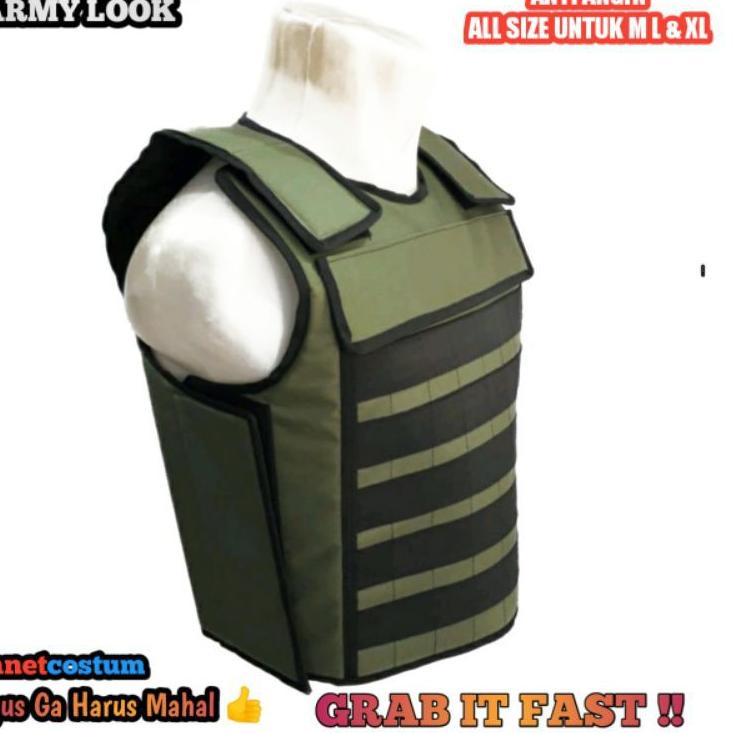 Stok Terbaru Rompi Vest motor windproof  loreng army tebal polisi tni tentara terbaru pria dewasa
