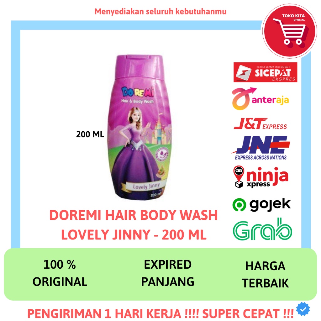 Jual DOREMI HAIR BODY WASH LOVELY JINNY SABUN ANAK SHAMPOO ANAK 200 ML LOVELY JINNY