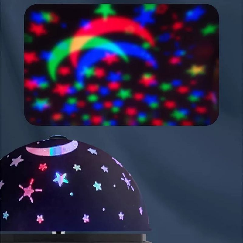 Lampu Tidur Proyektor Bulat Bulan Bintang Unik Sky Galaxy -  Star Moon Putar Star Master Hias Kamar anak pink biru ungu Rgb LED AESTETIK KADO