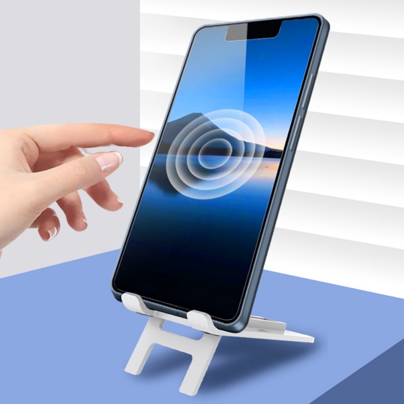 Aksesoris Ponsel Serbaguna Portable Desktop Bracket Universal Adjustable Lazy Holder Desktop Stand Handphone Lipat