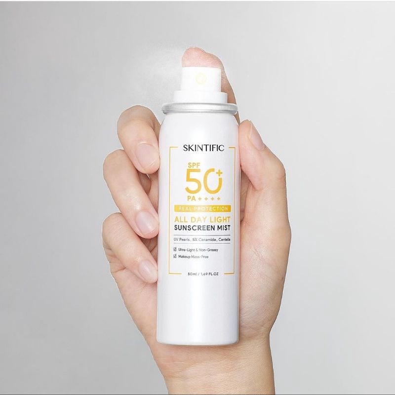 Skintific All Day Light Sunscreen Mist SPF50+ PA++++