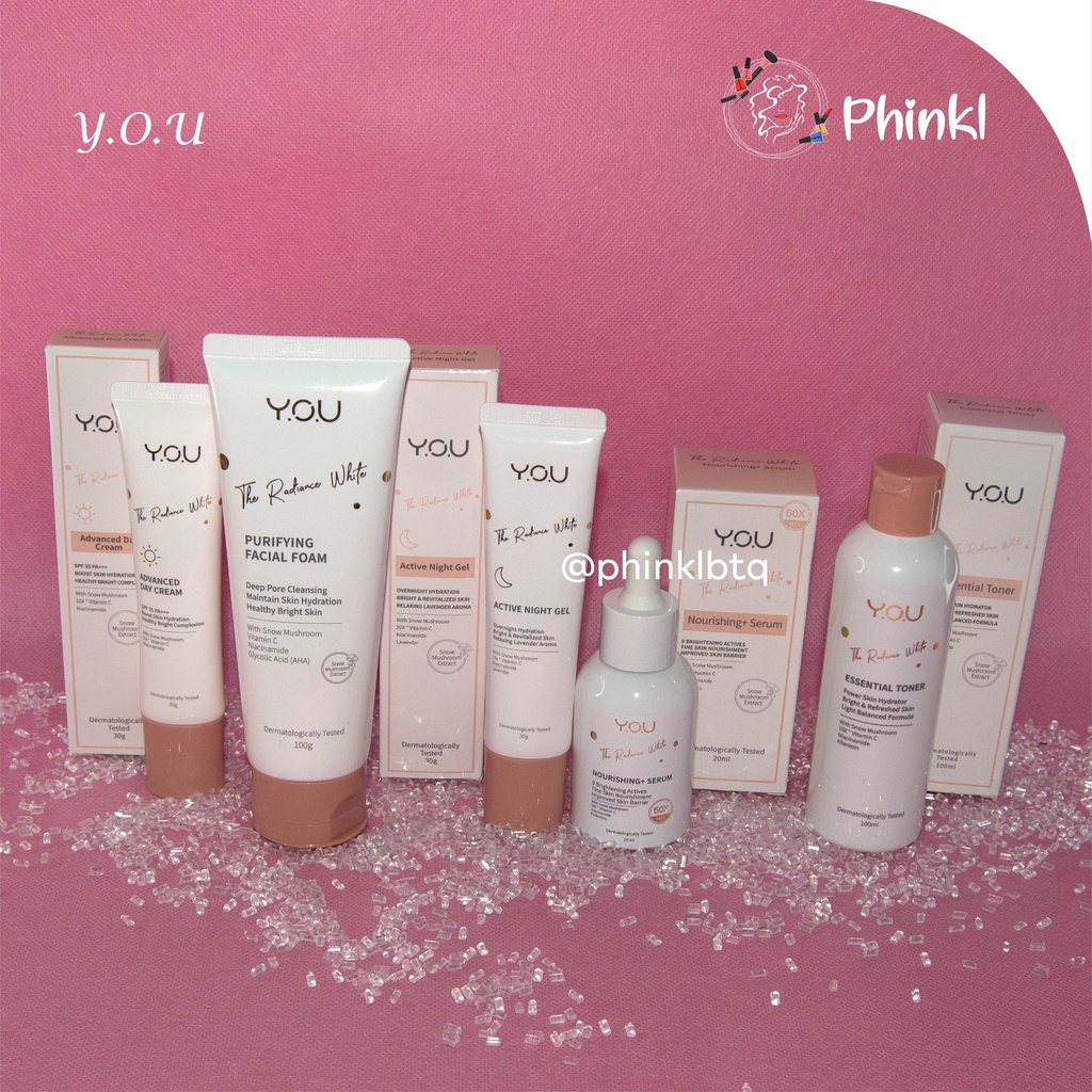 `ღ´ PHINKL `ღ´ Y.O.U radiance white skincare series pencerah wajah kulit skin care import korea