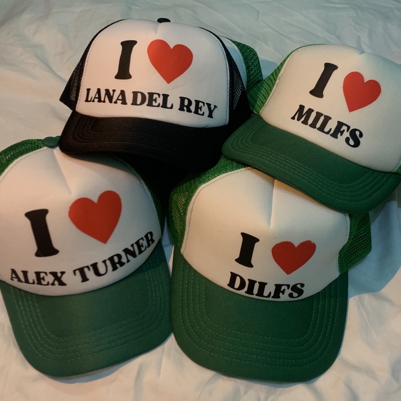 i love dilfs hat | topi i love dilfs Lana del rey Cats not you