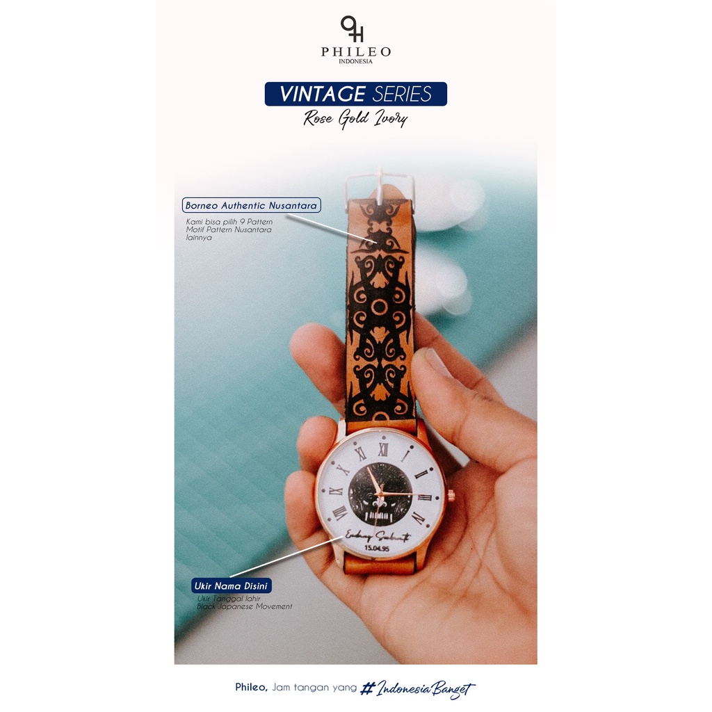 Jam Tangan Phileo Indonesia series Vintage