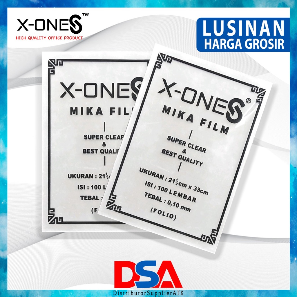 

DSA - MIKA FILE ISI 1 PAK/50 LEMBAR / PLASTIK KIMKA JILID X-ONE