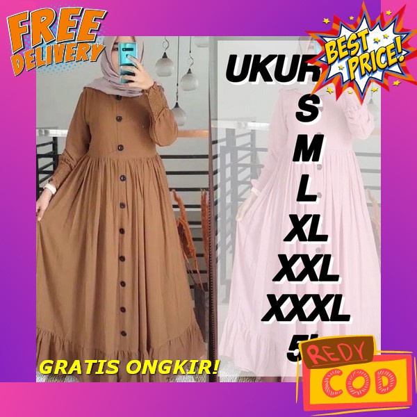 Maxy Mute/Gamis/Gamis Brukat/Gamis Formal/Gamis Pesta/Gamis Cantik/Gamis Murah/Gamis Terbaru ( S M L