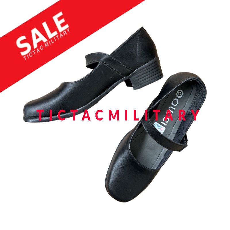 PROMO 12.12 DISKON Sepatu Pantofel Wanita Hitam Sepatu Cewek Sekolah Kantor Paskibra Paskib 3cm Sint
