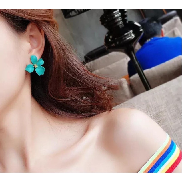 Anting korea terbaru Color flower