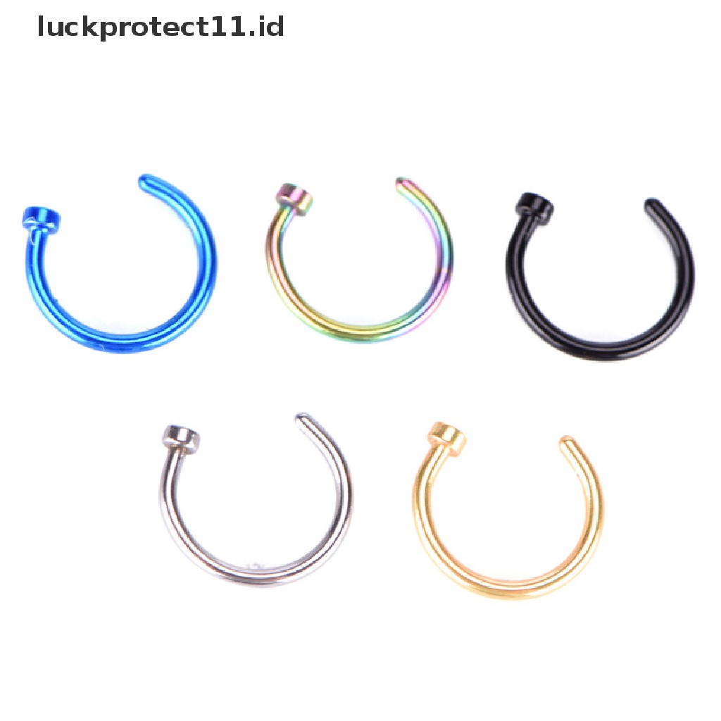 /Fashion Panas// Fashion// Kecil Tipis Surgical Steel Cincin Hidung Terbuka Hoop Stud Perhiasan Tubuh Fashion 1pc Cincin Hidung Tulang Stud Tulang Perhiasan Tubuh Bahan Stainless Steel Hidung Terbuka Baja Bedah Tipis Kecil