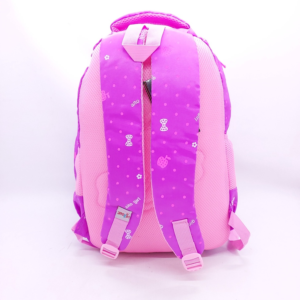 RANSEL LAPTOP ALTO GIRL GRATIS KOTAK PENSIL 4 RUANGAN / TAS SEKOLAH CEWEK SD SMP SMA KULIAH 18INCH SLOT BANYAK DAN GRATIS JAS HUJAN / TAS PUNGGUNG WANITA BARU / TAS DUKUNG MOTIF PITA DOT / BAGPACK COLORFULL KUAT AWET TAHAN LAMA / BACKPACK CEWEK