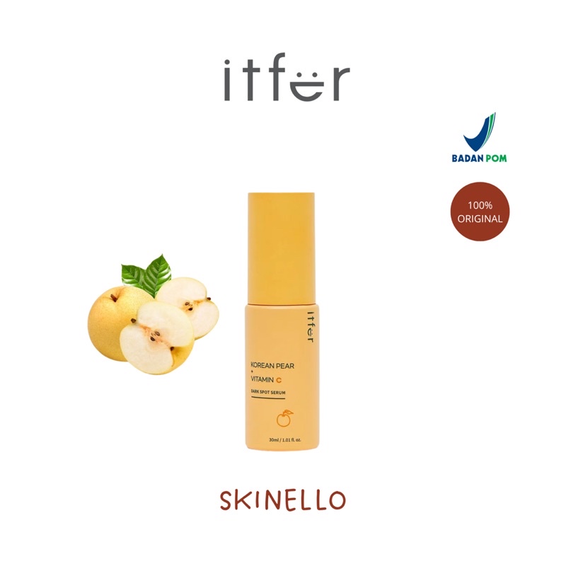 ITFER Korean Pear + Vitamin C Dark Spot Serum 30ml | Serum mencerahkan