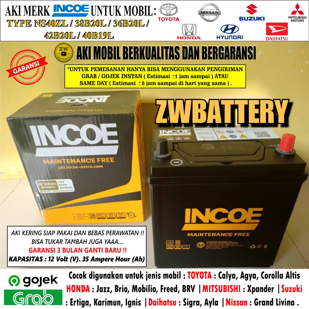 AKI MOBIL AGYA, SIGRA, CALYA, AYLA, BRIO, FREED NS40ZL INCOE ASTRA MF