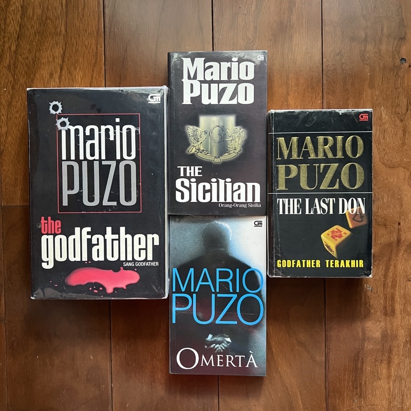 Paket 4 Buku Mario Puzo The Godfather Terakhir Last Don Sicilian Omerta