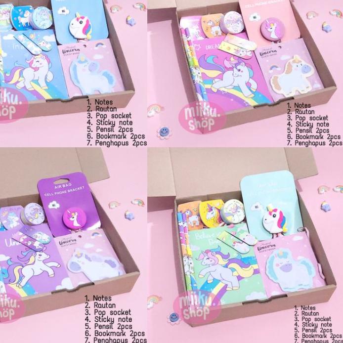 

Paling Disukai BIRTHDAY GIFT HAMPERS | KADO ULANG TAHUN ANAK | PAKET ALAT TULIS UNICORN 44F..