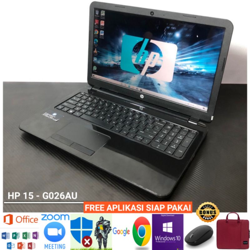 Laptop HP 15-G026AU AMD A6 - 6310  VGA AMD Radeon graphics Ram 4 GB HDD 500GB - Windows 10