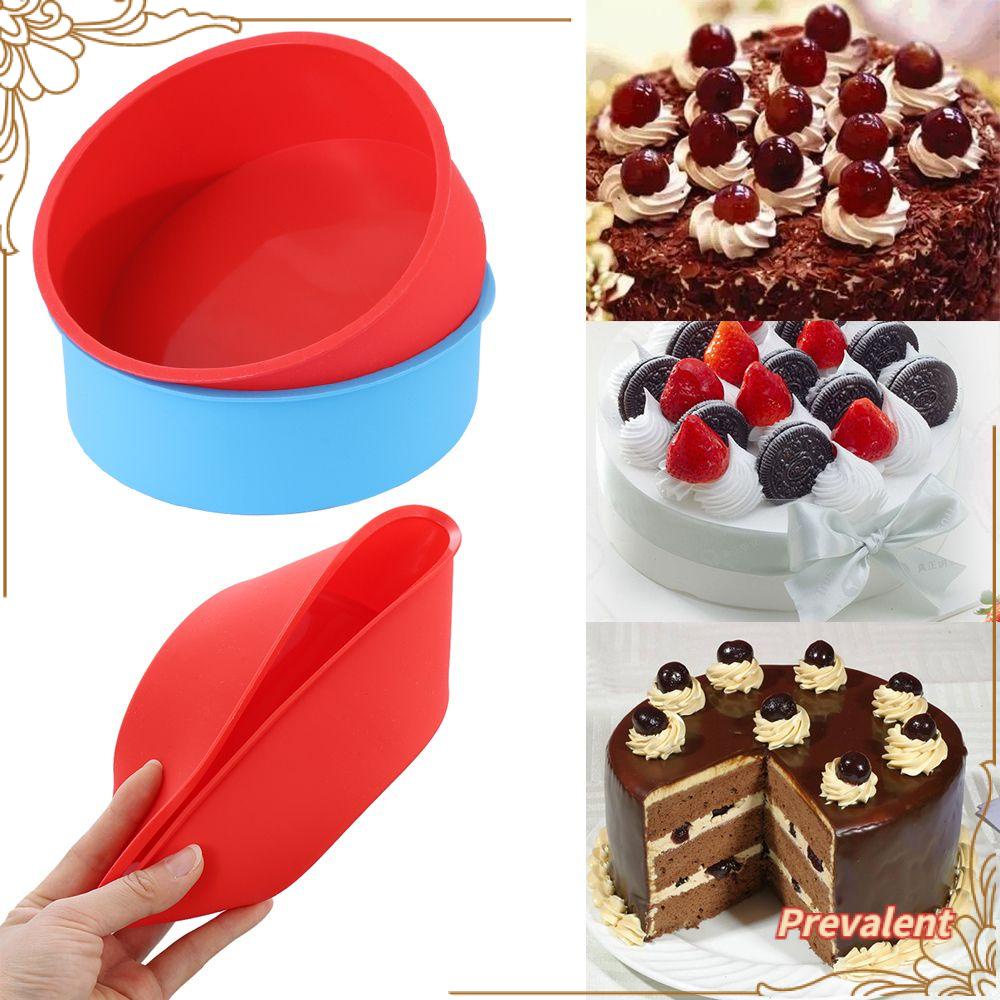 Preva 4/6inch Cake Pan Tray Bakeware Silikon Alat Panggang Motif Bulat