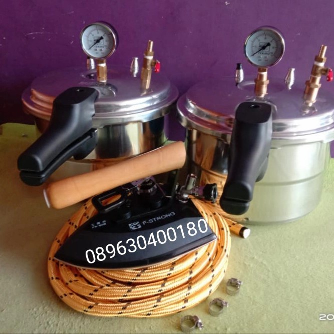Setrika Uap Boiler Laundry 12 Liter Plus Kompor