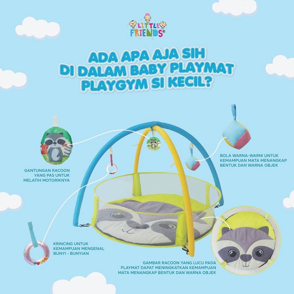 Baby Playmat Playgym Little Friends - LFP1010