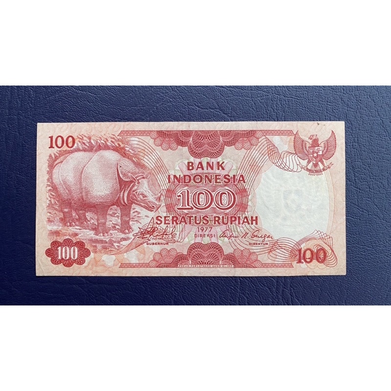 UANG KUNO 100 Rupiah Badak 1977