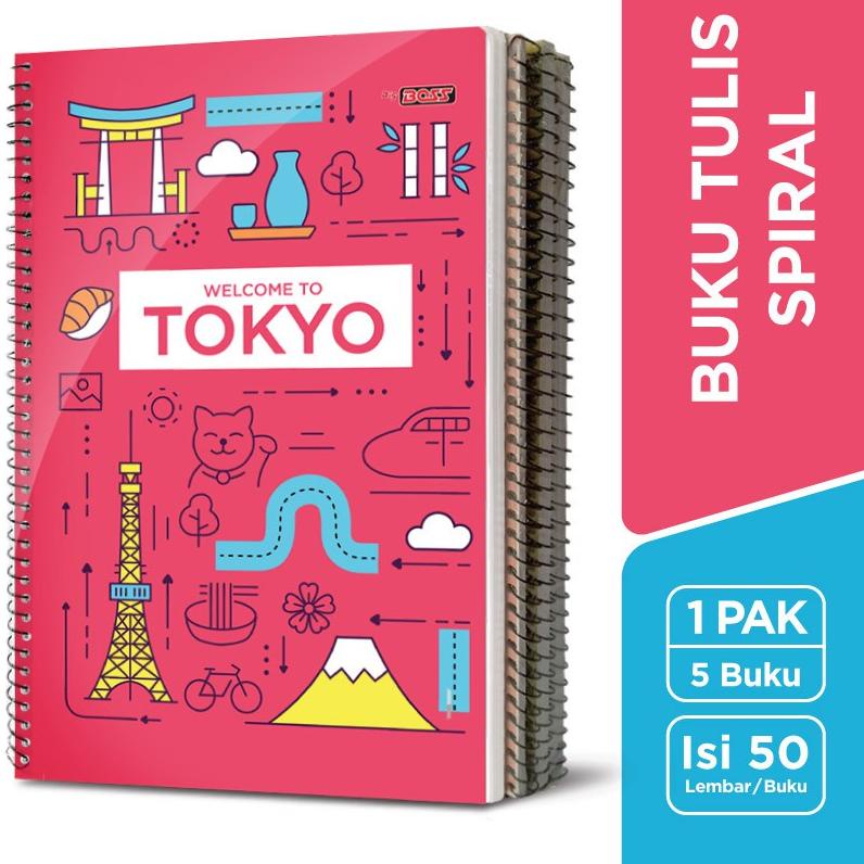 

[H-4-3 ☛] Buku Tulis SPIRAL Bigboss / B5 50 Lembar-paling laris