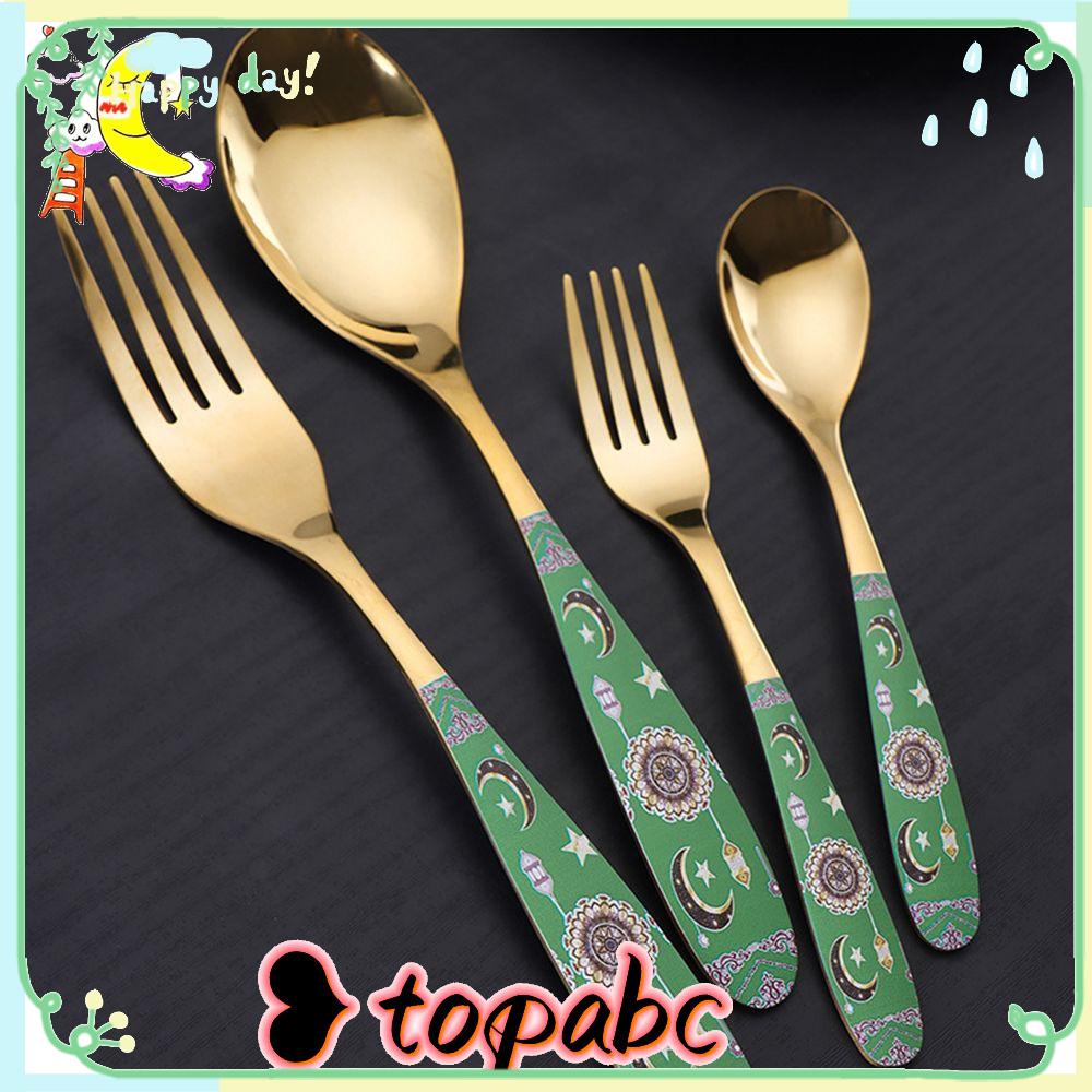 Top Cutlery Set Aksesoris Dapur Sendok Kopi Kue Garpu Spoon and Fork