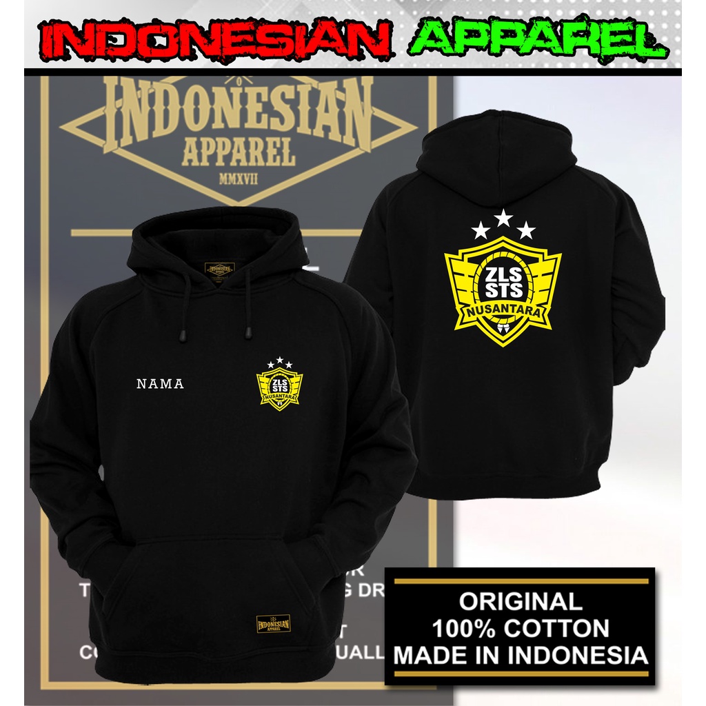 Hoodie Zipper Jaket Distro Pria ZLS STS NUSANTARA A 3