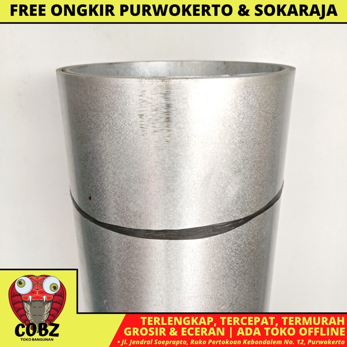 0.3 MM / TM Seng Talang Air Plat Atap Gerobak Galvalum Meter