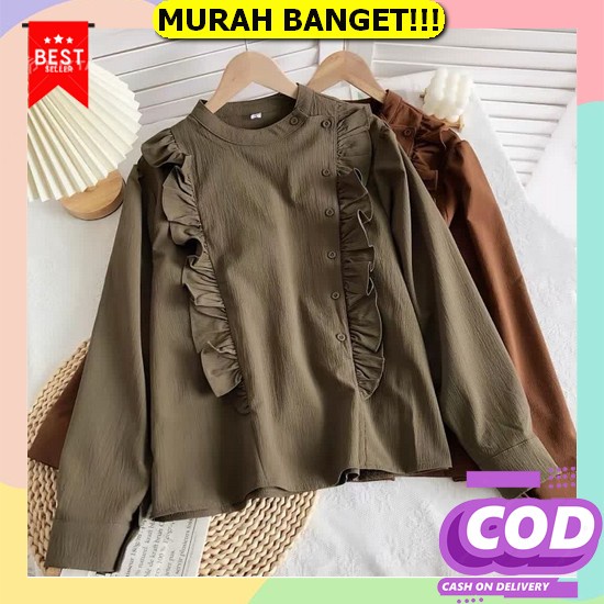 Atasan Wanita Keren Baju Atasan Wanita Murah Blus Cewek Murah Blus Cewek Model Terbaru Blus Putih Ba