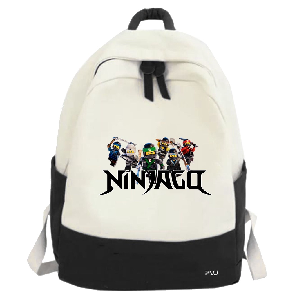 PVJ - TAS Anak Sekolah Ransel Motif Lego Ninjago Laki-laki dan Perempuan