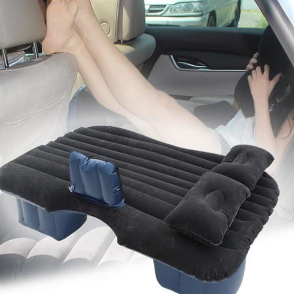 Termurah Matras / Kasur Angin Anak Warna Hitam Bahan PVC Beludru / Tilam Mobil