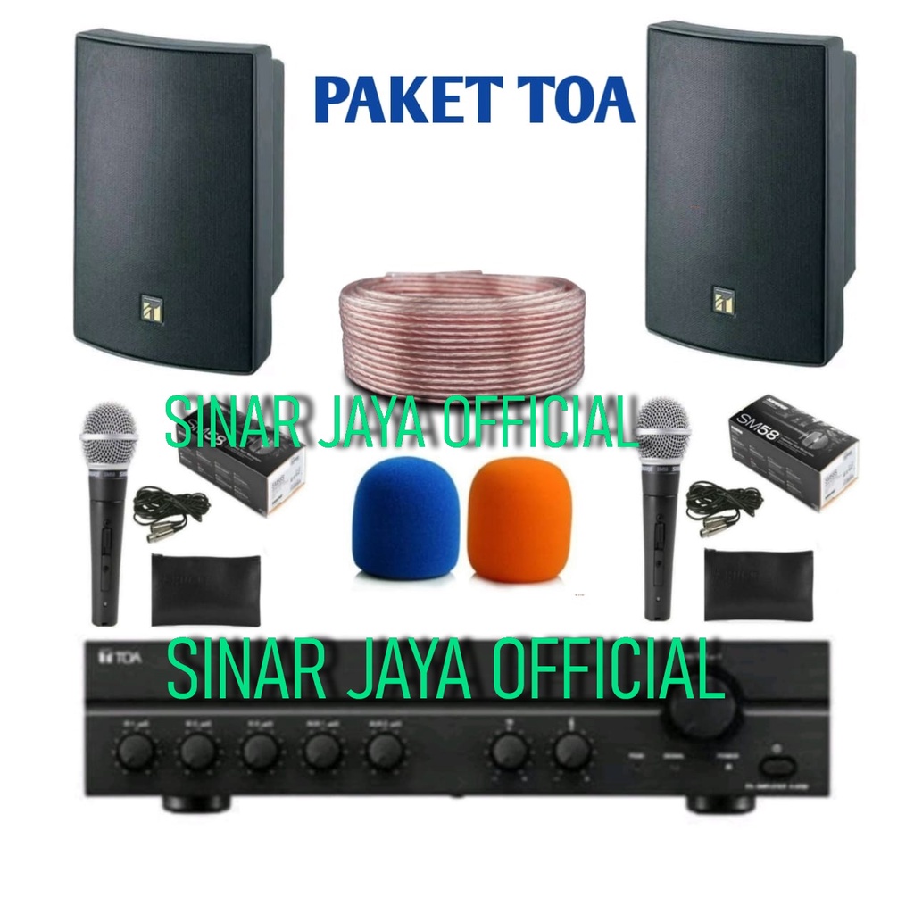PAKET TOA MASJID SPEAKER TOA ZS 1030b 2 PCS PAKET TOA 2 SPEAKER DALAM