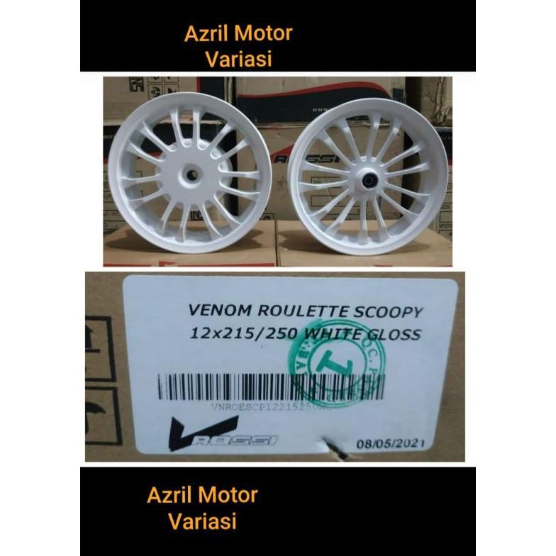 Veleg Velg Racing Vrossi Venom Roulette Pnp Scoopy, Beat, Vario Ring 12 215/250