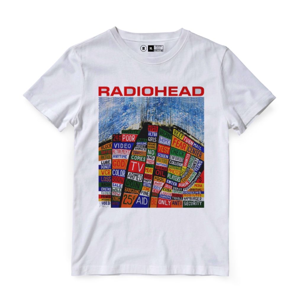 Radiohead Tshirt Original White Cotton