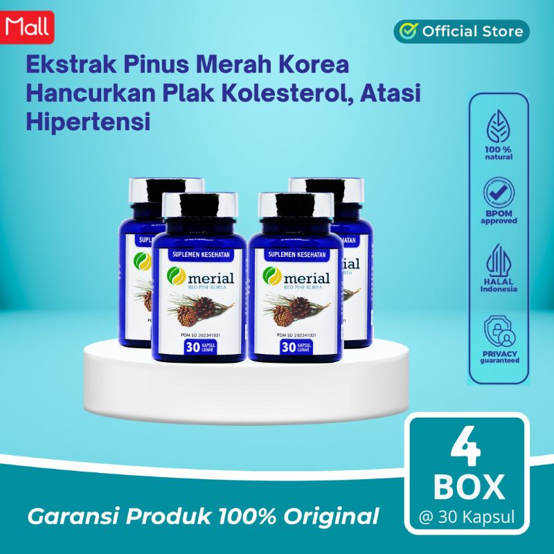 Merial Red Pine Korea - Bundling Package / Hancurkan Plak Kolesterol