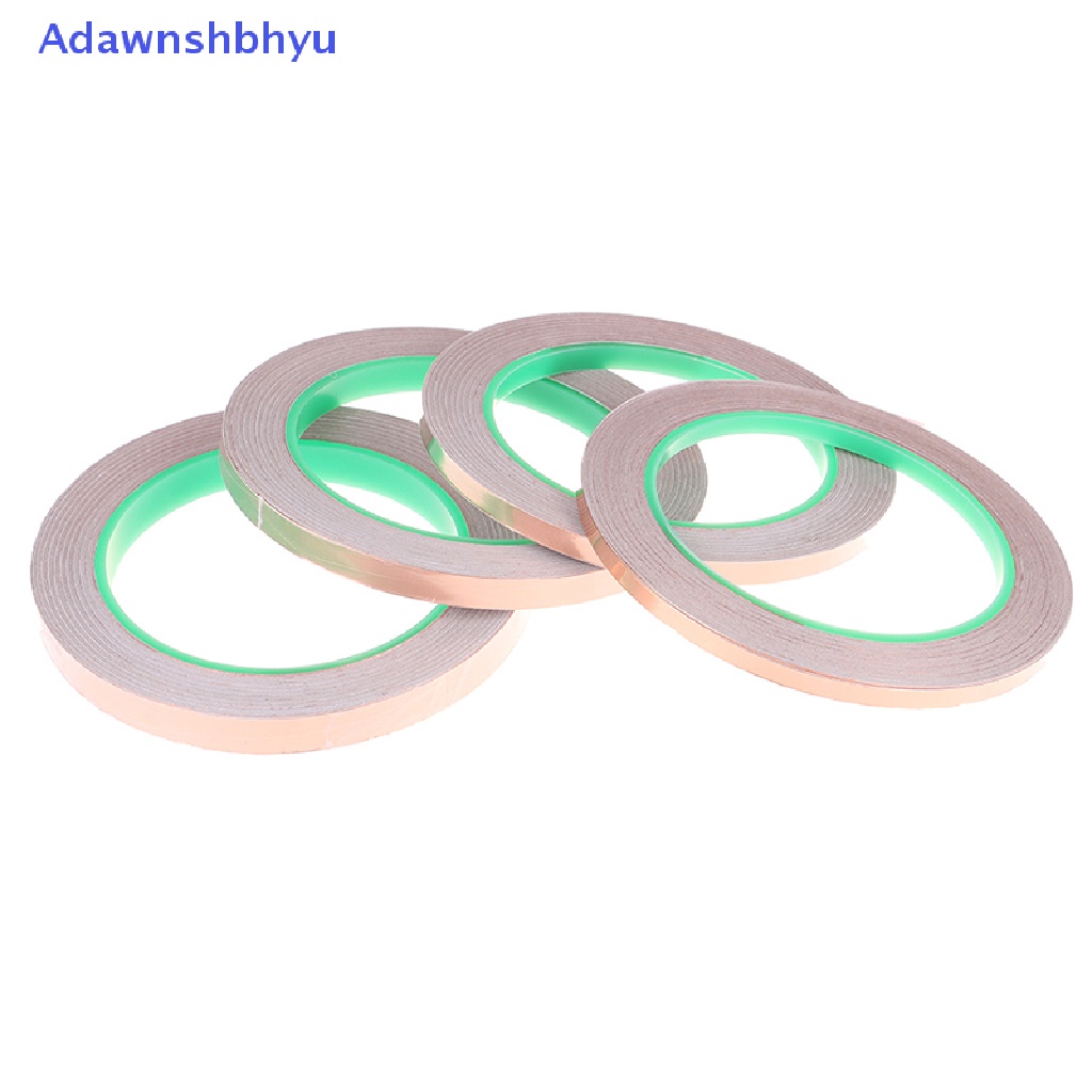 Adhyu 20M Double Side Conductive Copper Foil Tape Strip Perekat EMI Shielding Tape ID