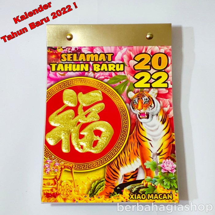 

KOMPLIT Kalender Calendar China Robek Harian Tahun 2022 Ukuran Sedang Cina New Code 2809