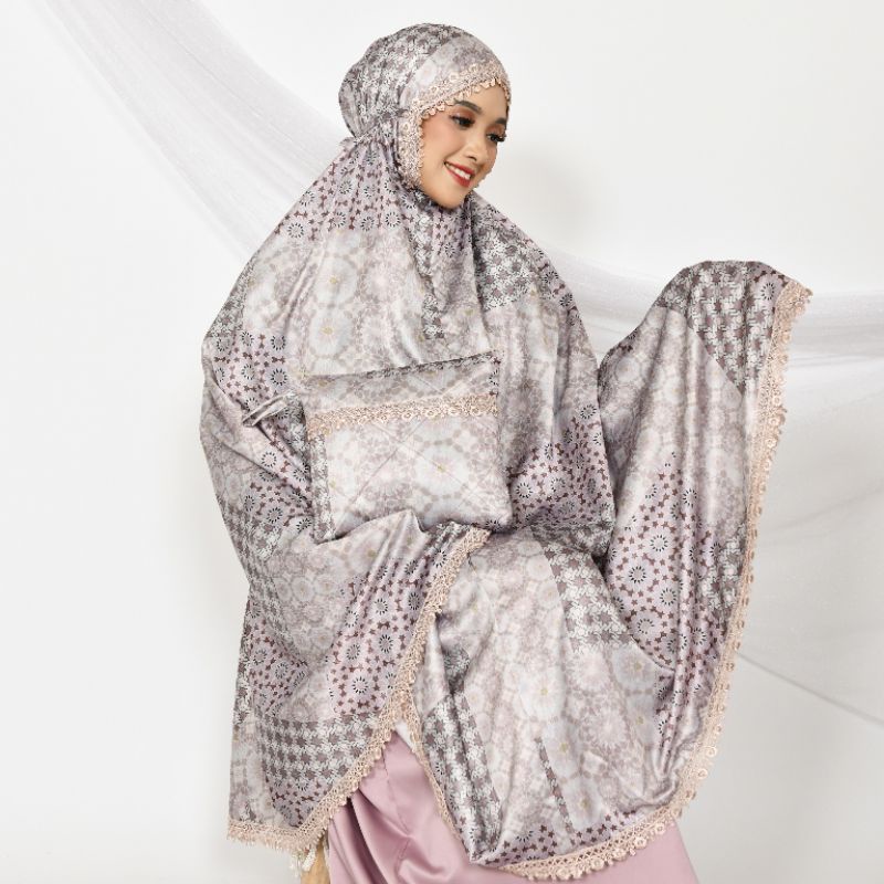 MUKENA HERMEY SILK PREMIUM 2IN1 MOROCCO SERIES