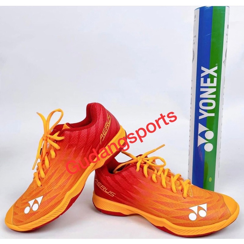 Sepatu Badminton Yonex Aerus z2 Men / Aerus Z2 Man Orange Red Original