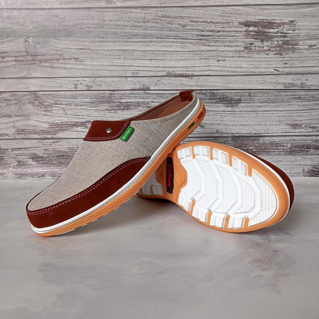 Sepatu Pria Slip On Kasual Terbaru Sol Karet Anti Slip
